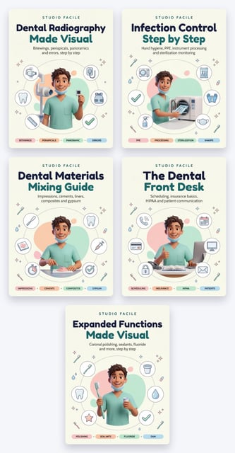 The Dental Assistant Library — five illustrated books