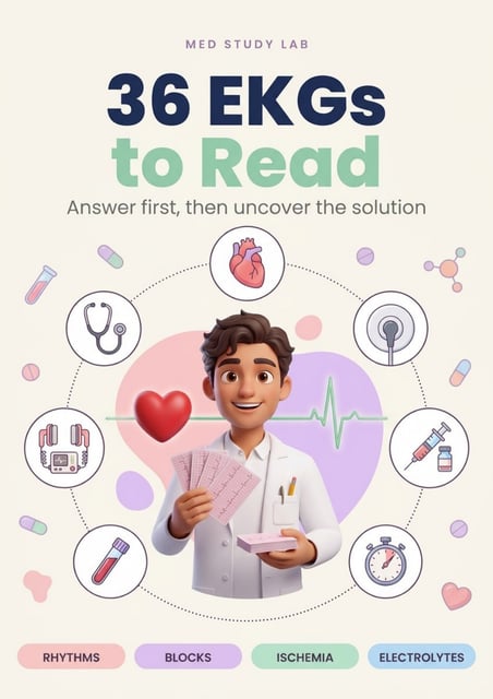 36 EKGs to Read — train until you stop missing them