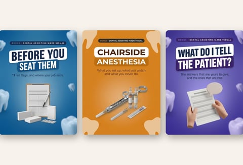 Dental Assisting Made Visual — all 3 books