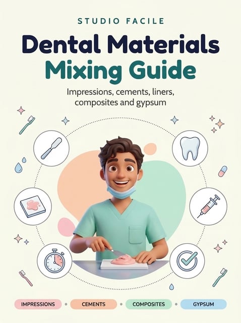 Dental Materials Mixing Guide — impressions, cements, liners, composites and gypsum
