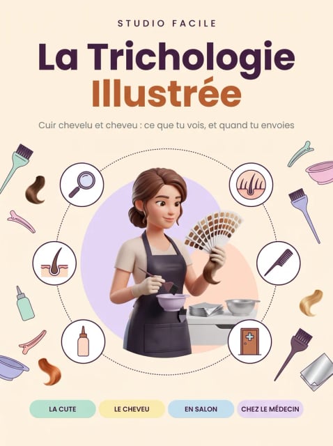 La Bibliothèque du Coiffeur — les six volumes : couleur, coupe, brushing et cuir chevelu