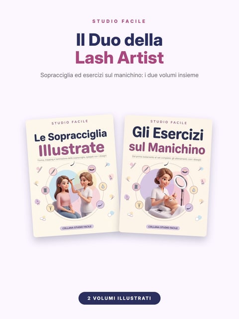 Il Duo della Lash Artist — Le Sopracciglia Illustrate e Gli Esercizi sul Manichino