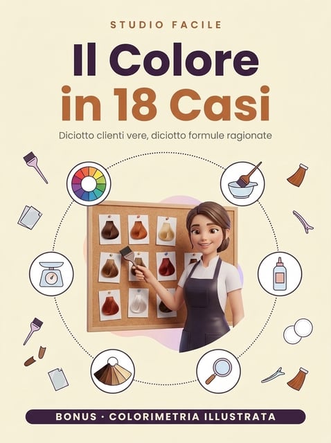 Il Colore in 18 Casi — diciotto clienti vere, diciotto formule ragionate