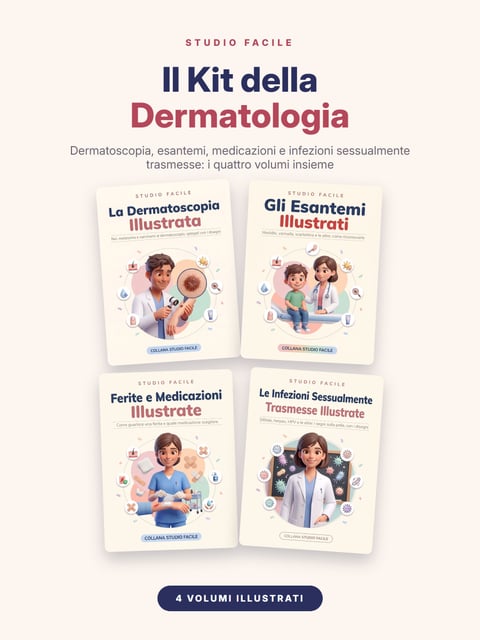Il Kit della Dermatologia — La Dermatoscopia Illustrata, Gli Esantemi Illustrati, Ferite e Medicazioni Illustrate e Le Infezioni Sessualmente Trasmesse Illustrate