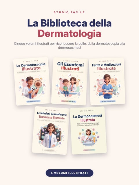 La Biblioteca della Dermatologia — La Dermatoscopia Illustrata, Gli Esantemi Illustrati, Ferite e Medicazioni Illustrate, Le Infezioni Sessualmente Trasmesse Illustrate e La Dermocosmesi Illustrata