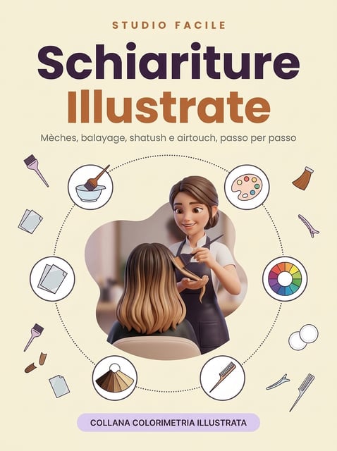 Schiariture Illustrate — mèches, balayage, shatush e airtouch, passo per passo