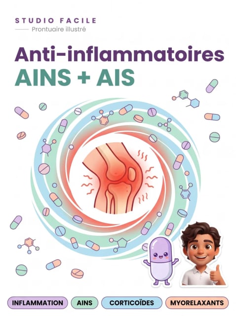 Anti-inflammatoires Illustrés — AINS et corticoïdes en fiches