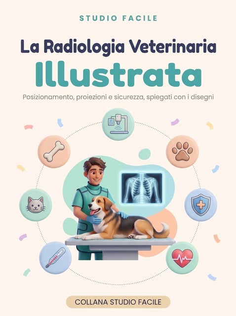 La Radiologia Veterinaria Illustrata — posizionamento, proiezioni e sicurezza, spiegati con i disegni