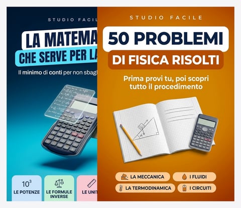 Il Pack di Fisica — La Matematica + 50 Problemi Risolti