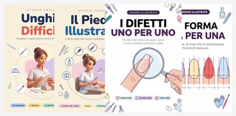 La Collezione Completa — i quattro volumi di Unghie Illustrate