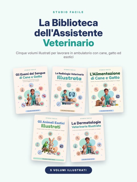 La Biblioteca dell'Assistente Veterinario — 5 volumi illustrati