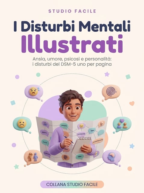 I Disturbi Mentali Illustrati — I disturbi mentali del DSM-5 spiegati con i disegni, uno per pagina