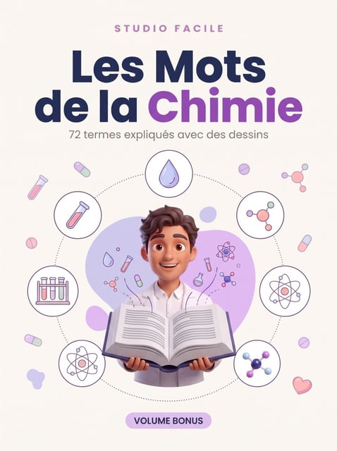 Les Mots de la Chimie — 72 termes expliqués avec des dessins