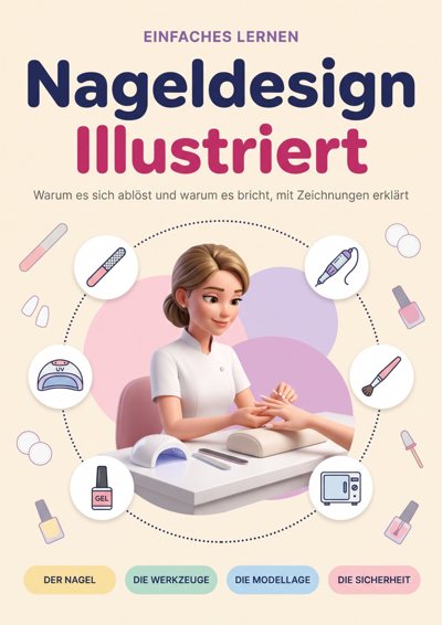 Nageldesign Illustriert — Warum es sich ablöst und warum es bricht, mit Zeichnungen erklärt
