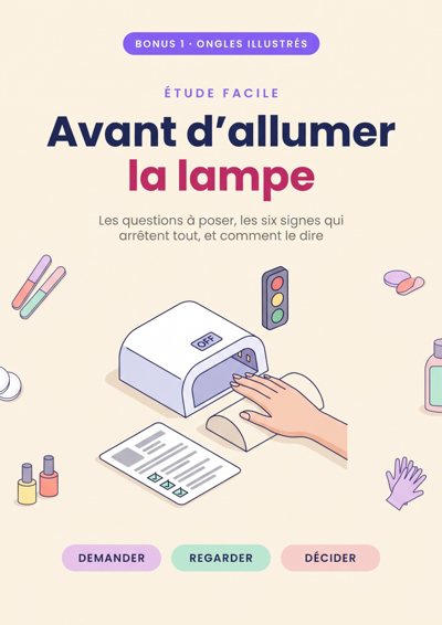 Avant d'allumer la lampe