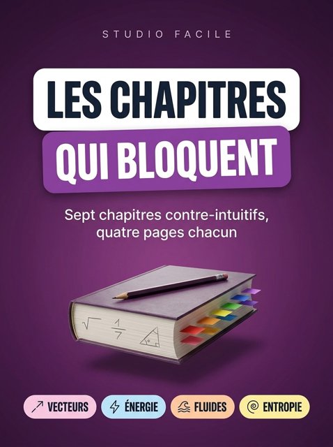 Les Chapitres qui Bloquent — sept chapitres contre-intuitifs, quatre pages chacun